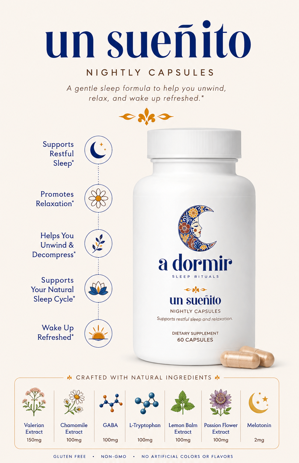 Un Sueñito | Herbal Evening Capsules